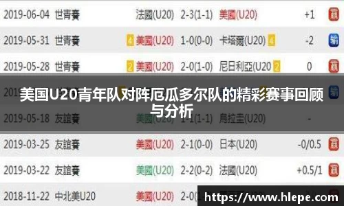 美国U20青年队对阵厄瓜多尔队的精彩赛事回顾与分析